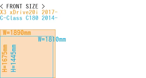 #X3 xDrive20i 2017- + C-Class C180 2014-